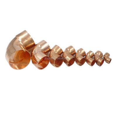 Cina Copper Pipe Fitting, 90 Degree 2 - 5/8 Short Radius Elbow, For Refrigeration And Air Conditioning Equal in vendita