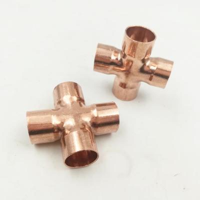 China C11200/TP2 Refrigeration Copper Cross OD 22mm For Plumbing for sale