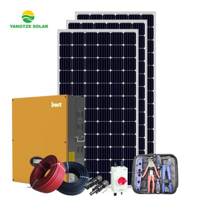 China Customized Design Home Mono Solar Panel 420W 100KW On Grid Solar System For National Industry Farm for sale