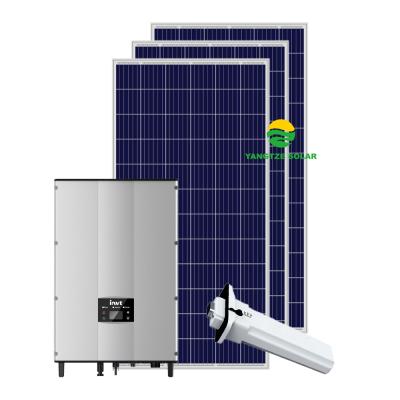 China Yangtze Home 20KW On Grid Solar System For Home Use Mono Solar Panel 400W 30KW 40KW 50KW 60KW 70KW for sale