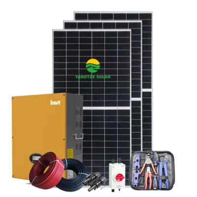 China Yangtze Home 50KW On Grid Solar System For Home Use Mono Solar Panel 500W 60KW 70KW 80KW 100KW for sale