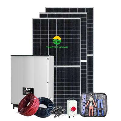 China Home Yangtze Kiang 2021 New Year Free Shipping Energy Solar System On Grid Solar System 15kw for sale