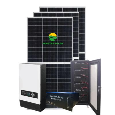 China Home Yangtze Kiang 10kw Off Grid Solar System Complete Solar Panel System 420W 400W for sale