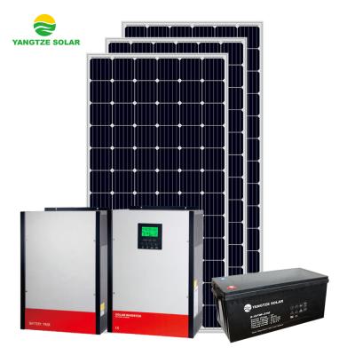 China Home Yangtze Kiang Poly Solar Panel 330W 6 Kw Solar Power System With MPPT Solar Inverter for sale