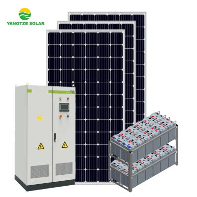 China Home 25 Years Warranty TUV Certificated 100KW 120KW 110KW On Grid / Off Grid Hybrid Solar System For Industrial for sale