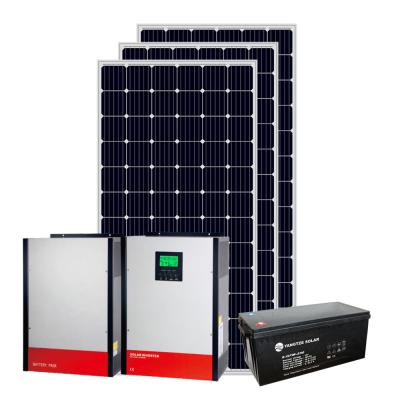 China Yangtze Home Mono Solar Panel 500W 9KW On Grid / Off Grid Hybrid Solar System For Home for sale