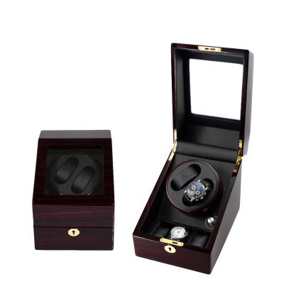 China Driklux New Double Logo Case Watch 2+3 Luxury Handmade Custom Wooden Leather MDF Box Luxury Watch Winder for sale