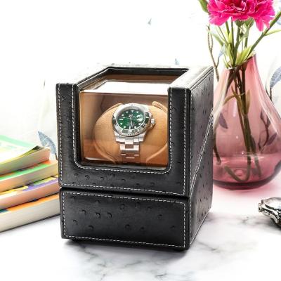 China Driklux 1 Handmade Custom Logo Wood Single Watch Box Watch Winder Luxury Leather for sale