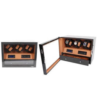 China DRIKLUX Factory Price Wholesale 6 Handmade Watch Winder With Drawer for sale