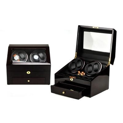 China DRIKLUX Handmade Carbon Fiber 4+6 Watch Winder With Japanese Motor for sale