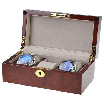 China DRIKLUX uhren handmade wooden watch box custom logo 3 uhren gift box jewelry watch box with velvet pillow for sale