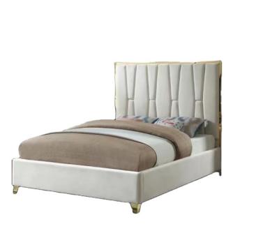 China Storage Competitive Price China Manufacture Luxury Upholstered Golden Bed Bedrooms Furniture for sale