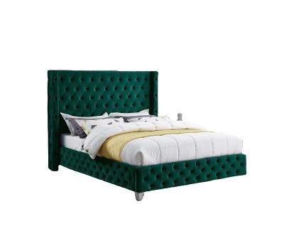 China High Quality Wholesale Cheap Modern Upholstered Storage Bed Queen Size Tufted Button for sale