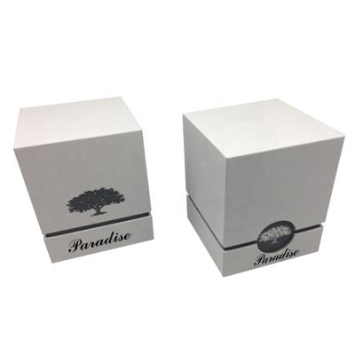 China Materials China Suppliers Luxury Small Candle Recycled White Cardboard Packaging Gift Box With Lid for sale