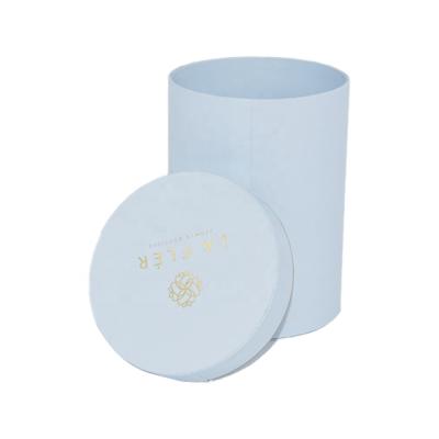 China Customized Recyclable Cheap Price Paper Cardboard Rigid Round Cylinder Tube Gift Box With Lid for sale