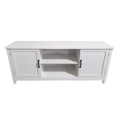 China (Height)Adjustable Classic Style Modern White Living Room TV Stand White TV Entertainment Tables for sale