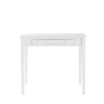 China Home Office Desk With Shelf Classic White Modern French Style 1 Drawer Study Office Home Office Wooden Desk for sale