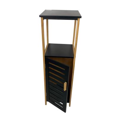 China European Classic Black Entryway Cabinet/Hallway Cabinet Vintage Style Bathroom Storage Unit Cabinet and Shelf for sale