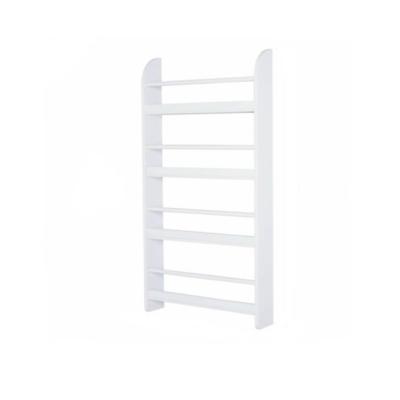 China 4 Tier Modern White Adjustable Functional Home Office/Standing Shelf Wall Mounted Wooden Book Shelves (Height) for sale