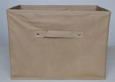 China Dark beige nonwoven storage box for sale