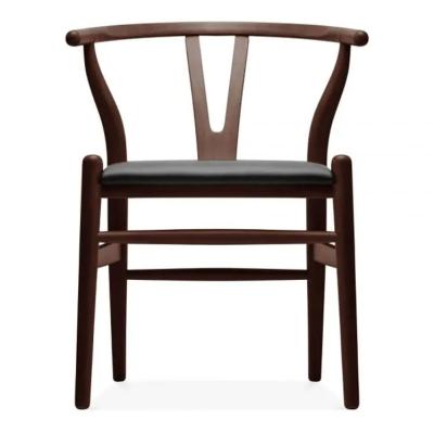 China Cooling Contemporary Y Shape Wishbone Home Furniture Armchair Solid Wood Rattan Seat Dining Chairs for sale