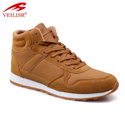 China Most Popular Durable Faux Suede PU Boots Casual Shoes Men Fashion Sneakers for sale