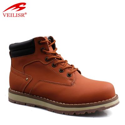 China Winter Mens Fur Shoes Durable Outdoor Fashion Faux Leather Mid Top Boots for sale