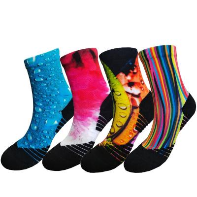 China Antibacterial MOQ Fast Delivery 360 Print Blank Digital Sock No Prints Custom Colorful Knee High Crew Ankle Sport Logo Design Photo Socks for sale