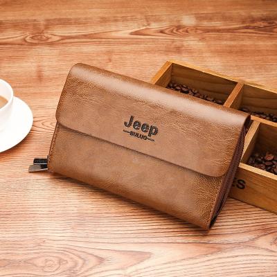 China Leisure Anti-theft Young Men's Function Clamshell Handbag Men's Long Business Purse With Large Capacity for sale