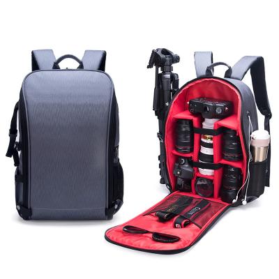 China With USB ot sale high quality nylon canvas waterproof camera backpack bag for sale