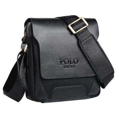 China Wholesale Vintage PU Business Briefcase Leather Male Casual Daily Carry Shoulder Cross - Body Bag Men Messenger Sling Bags for sale