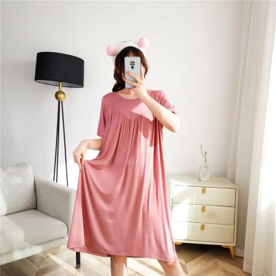 China New Summer QUICK DRY Modal Casual Nightgown Daster Murah Baju Tidur Piyama Girl Sleepwear Home Wear Pajamas For Women for sale