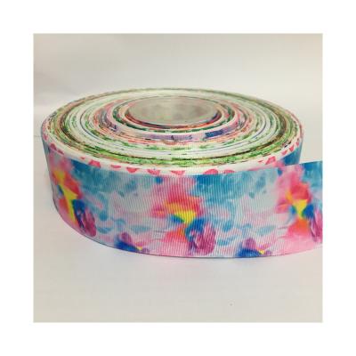 China 4MM custom jacquard fashion washable full color sublimation printed polyester webbing for garment accessories webbing belt printed ribbon for sale