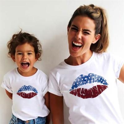 China Mommy and Me QUICK DRY Baby Clothes Family Summer T-Shirt Shortly Watching Matches Outfits for sale