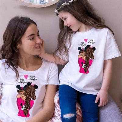 China QUICK DRY Mother Daughter Clothes Mom Baby Family Look Parent-child Outfit Summer Wear Family Matching Package T-shirt for sale