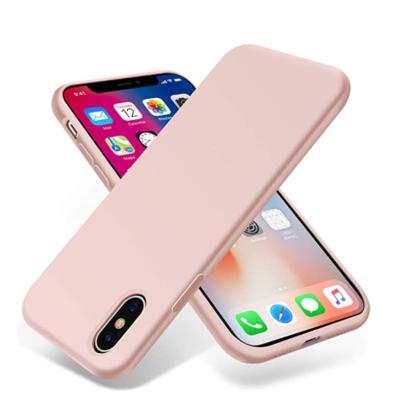 China 2022 Shockproof Best Selling Soft Silicon Phone Case Plain Silicone Phone Case For iPhone 12 13 14 XS XR for sale