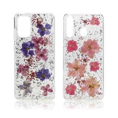 China 2022 Shockproof Custom Wholesale Real Floral Clear Flower Cell Phone Cover Waterproof Waterproof Dry Mobile Case For iPhone 12 13 pro max for sale