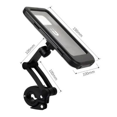 China Hot Selling Waterproof Outdoor Sports Adjustable Mount Phone Holder Touch Screen Cycle Bike Phone Holder For Mobile Phone for sale