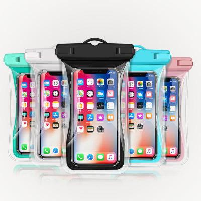 China Custom Shockproof Swimming Waterproof Floating Phone Case PVC Cell Phone Bags Waterproof Phone Cover for sale