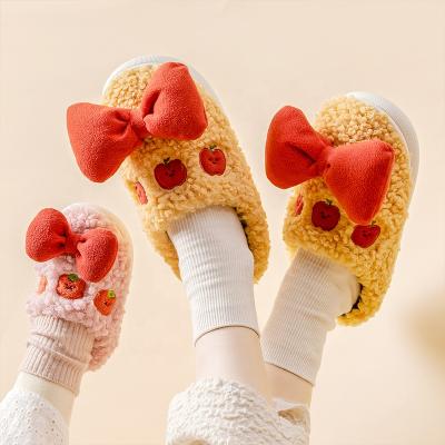 China Girls Home Plush Cotton Baby Children's Mom Deodorization Deodorization Winter Children's Slippers Warm Slippers for sale