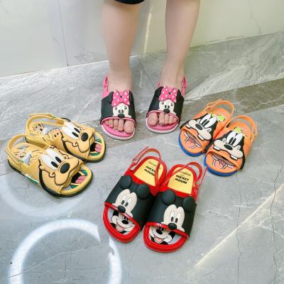 China 2022 Girls Anti-Slippery Mini Melissa Jelly Kids Beach Slide Sandals for Toddler Boys Mickey +Friends for sale