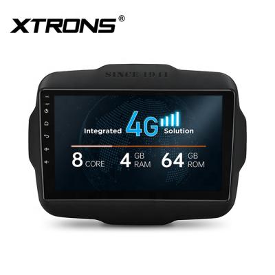 China XTRONS 9 Inch Car GPS Stereo Player Built-in Android Auto Car Play 4G Apple For Jeep Renegade 2015-2020 for sale