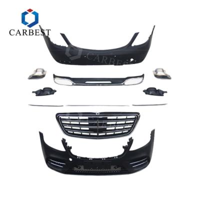 China Hot Sale PP Popular Car Kit Auto Parts For Mercedes Benz S Class W222 2014-2018 Upgrade To 2018 S450 Body Kit for sale