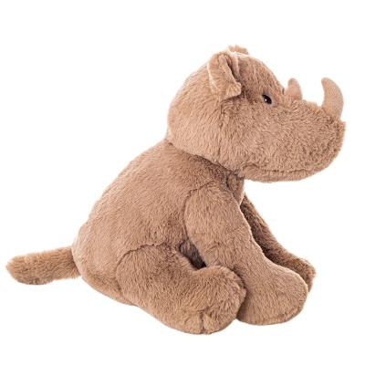 China 2022 Hot Amazon Sale Eco-Friendly Green Dinosaur Toy Rhinoceros Cute Throw Pillows Plushies Toys With Baby Stuffed Toy for sale