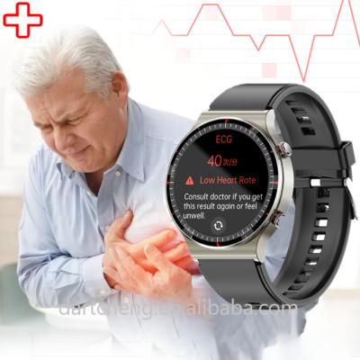 China Real ECG PPG Real ECG CFDA Detection 13 Kinds ECG Disease Real Time Touch Screen Professional Monitoring Examining Class Medical Smart Watch for sale