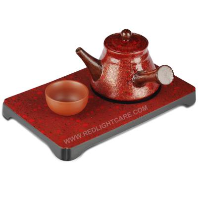 China Sustainable Luxury Kungfu Tea Chinese Style Tray Bread And Fruit Plate Bakelite Wholesale Product for sale