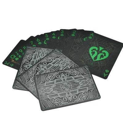 China Best Quality Professional Playing Cards 310g Black Core Paper Casino Poker Paper Playing Cards for sale