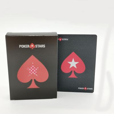 China 100% Plastic PVC 0.32/0.3mm Professional Casino Playing Cards Poker Jumbo Playing Cards for sale