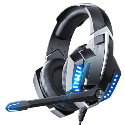 China K18 Earphone Wired Gaming Headset Over-Ear Gaming Headphones with Noise Canceling Microphone and LED Light for PS4, PC for sale