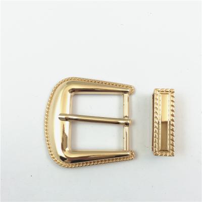 China 2 Pcs Buckles Set Factory Supply New Buckle And Keeper Type 2 Piece Western Buckles Set In 20mm for sale